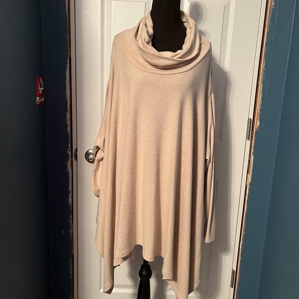 Simple by Suzanne Betro Cozy Tan Women's Sweater